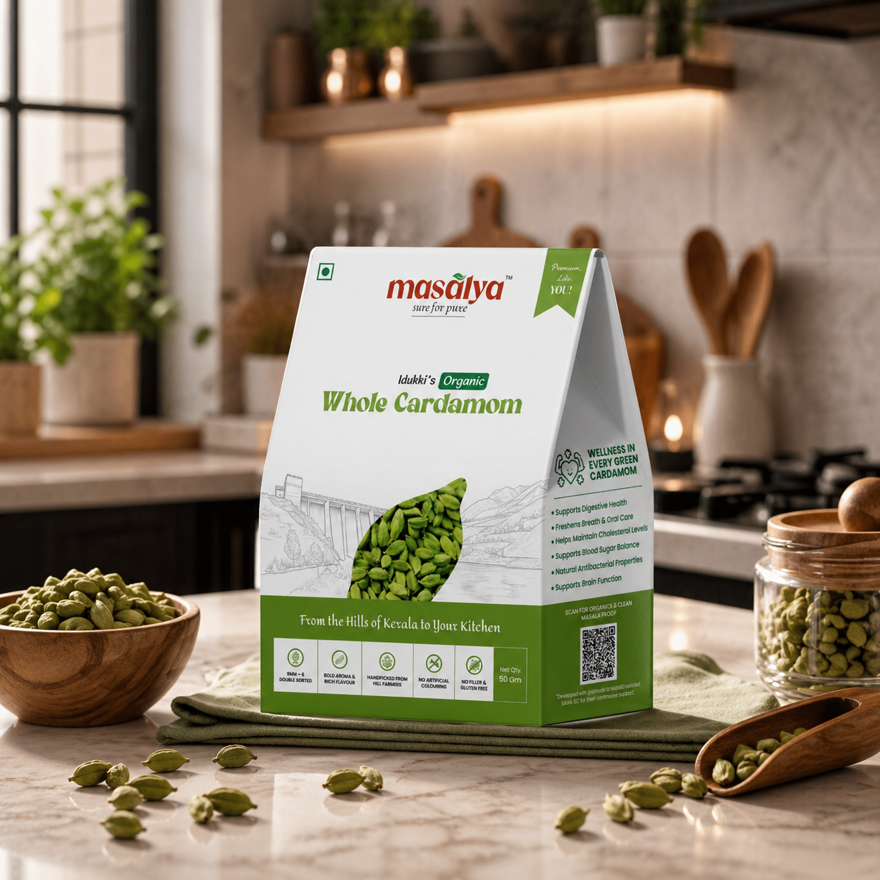 Idukki's Organic Whole Cardamom